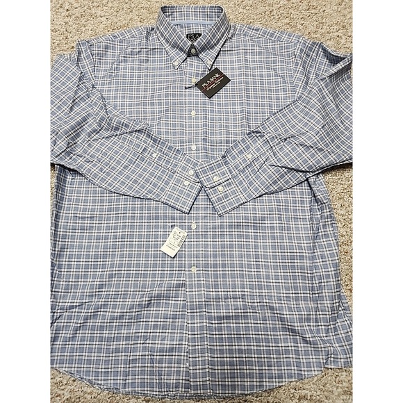 Jos. A. Bank Signature Collection Plaid Wrinkle Free Button-Up Men's Large NWT - Picture 3 of 15